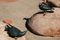Sculpture of ravens outside visitor center of Arches National Park. UT.