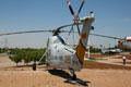 Tail rotor view of Sikorsky HH-34J Choctaw at Hill Aerospace Museum. UT.