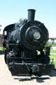 Nose of Union Pacific steam locomotive #4436 at Utah State Railroad Museum. Ogden, UT.