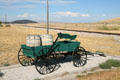 Wagon beside track at Promontory Point NHS. UT.