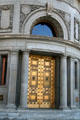 Golden door of Newhouse Building. Salt Lake City, UT.