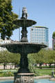 Fountain on park surrounding Salt Lake City & County Building. Salt Lake City, UT.