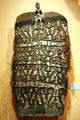 Wooden Jamas shield from Papua New Guinea Asmat Region at Utah Museum of Fine Art. Salt Lake City, UT.