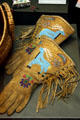 Ute beaded gauntlet gloves at Utah Museum of Natural History. Salt Lake City, UT.