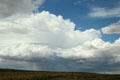 Cumulus clouds along Highway US191 south of Moab. UT.