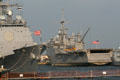 USS Normandy & USS Nashville at Naval Station Norfolk. Norfolk, VA.