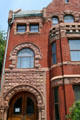 Richardsonian Romanesque details of Hunter House museum. Norfolk, VA.