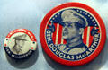 MacArthur for President buttons at Douglas MacArthur Memorial. Norfolk, VA.