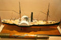 Model of CSS Patrick Henry, converted passenger steamer use on James River, at Hampton Roads Naval Museum. Norfolk, VA.