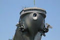 Bullnose bow of Battleship Wisconsin. Norfolk, VA.