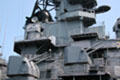 Guns on side of bridge of Battleship Wisconsin. Norfolk, VA.