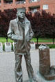 Replica sculpture of Lone Sailor by Stanley Bleifeld overlooks Battleship Wisconsin. Norfolk, VA
