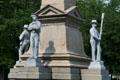 Four branches represented on Confederate War Memorial. Portsmouth, VA
