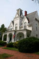 Gothic Style white clapboard house. Portsmouth, VA.