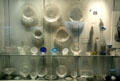 Collection of American pressed glass at Chrysler Museum of Art. Norfolk, VA.