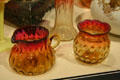 Mount Washington Glass Co. amberina sugar & creamer at Chrysler Museum of Art. Norfolk, VA.