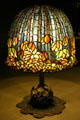 Pond lily electric lamp & stained glass shade by Tiffany Studios at Chrysler Museum of Art. Norfolk, VA.
