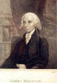 Graphic of President James Madison at James Madison Museum. Orange, VA.