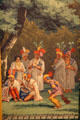 Indians on views of America wallpaper by Jean Zuber & Co. of Paris. Orange, VA.