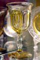 Glass goblet of James Monroe at James Madison Museum. Orange, VA.