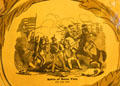 Poster detail of Gen. Zachary Taylor leading Battle of Buena Vista. Orange, VA.