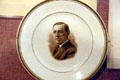 Woodrow Wilson commemorative plate at his Presidential Library. Staunton, VA.