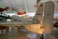 Corrugated sides of Junkers Ju 52/3m trimotor passenger plane from Germany at National Air & Space Museum. Chantilly, VA.