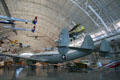 Triple tail of Lockheed 1049F-55-96, "Constellation" at National Air & Space Museum. Chantilly, VA.
