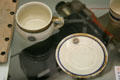 German cup & saucer recovered from Hindenburg at National Air & Space Museum. Chantilly, VA.