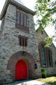 Entrance tower of St. James Episcopal Church. Leesburg, VA.
