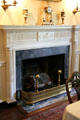 Adamesque fireplace in dining room at Oatlands. Leesburg, VA.
