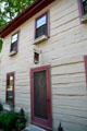Two-story Patrick McGavack log house [aka Camelot School]. Waterford, VA.