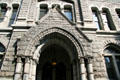 Entrance arch of Richmond Old City Hall. Richmond, VA.