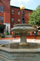 Shockoe Slip Historic District fountain in Renaissance style with octagonal base. Richmond, VA.