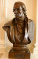 Revolution leader Patrick Henry bust by F. William Sievers in Virginia State Capitol. Richmond, VA.