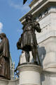 Andrew Lewis statue on George Washington monument at Virginia State Capitol. Richmond, VA.