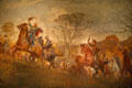 Autumn of the Confederacy mural with J.E.B. Stuart leading Cavalry Charge at Museum of Virginia History. Richmond, VA.