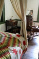 High post bed with quilt in North bedchamber of John Marshall House. Richmond, VA.