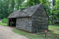 Wooden trades hut at Henricus. VA.