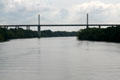 View of I-295 bridge over James River from Henricus. VA.