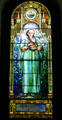 St Matthew stained glass for Florida by Louis Comfort Tiffany at Blandford Church. Petersburg, VA.