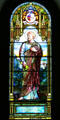 St Peter stained glass for Missouri by Louis Comfort Tiffany at Blandford Church. Petersburg, VA.