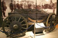 Funeral artillery caisson used for Jefferson Davis reburial at U.S. Army Quartermaster Museum. Petersburg, VA.