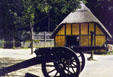 Jamestown Settlement replica & cannon. VA.
