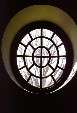 A round window in Williamsburg Capitol. Williamsburg, VA.