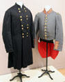 Civil War uniforms with cutaway Zouave style at Bennington Museum. Bennington, VT.
