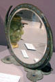 Peacock table mirror by Louis Comfort Tiffany at Bennington Museum. Bennington, VT.