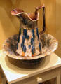 Basin & pitcher by Bennington potters at Bennington Museum. Bennington, VT.
