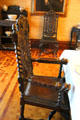 Dining room armchair at Park-McCullough Historic Estate. North Bennington, VT.