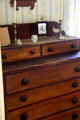 Dresser in birthplace house bedroom at President Calvin Coolidge State Historic Park. Plymouth Notch, VT.